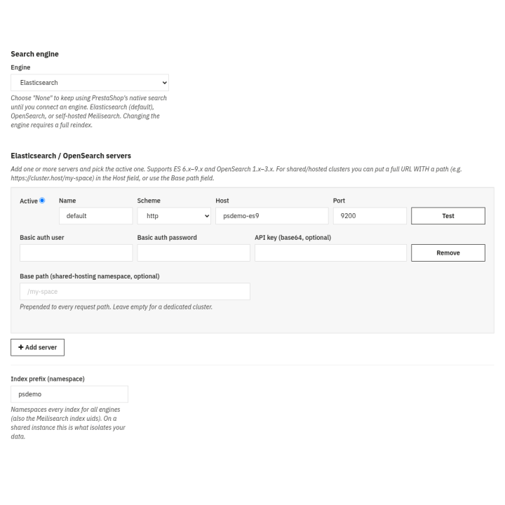 Elasticsearch-zoekfunctie voor PrestaShop: facetfilters