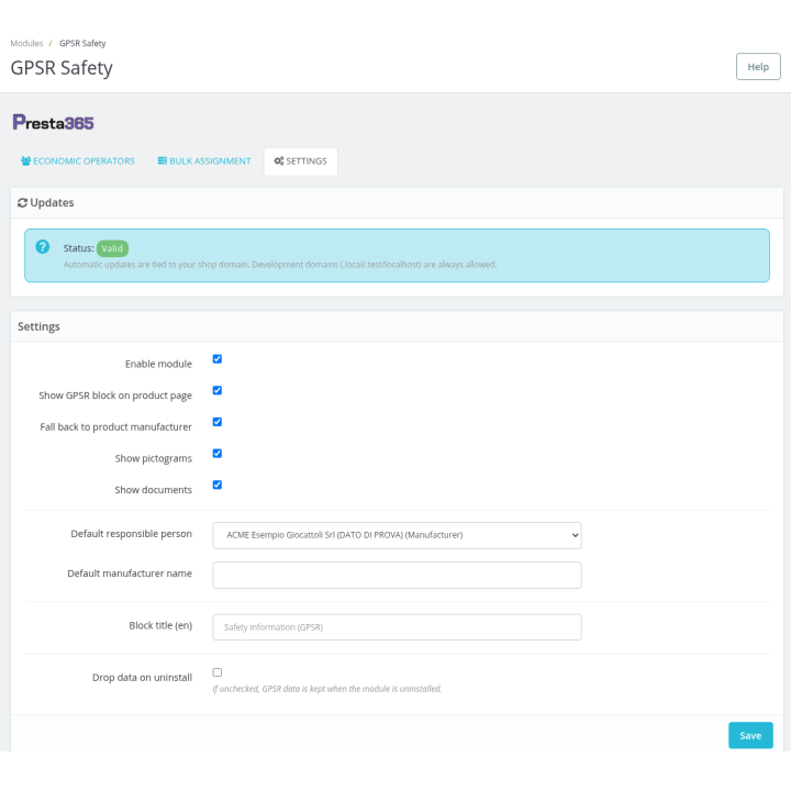 GPSR voor PrestaShop: productveiligheid Verord. EU 2023/988