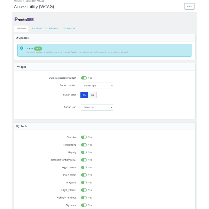 Toegankelijkheid voor PrestaShop: WCAG 2.1 AA en EAA