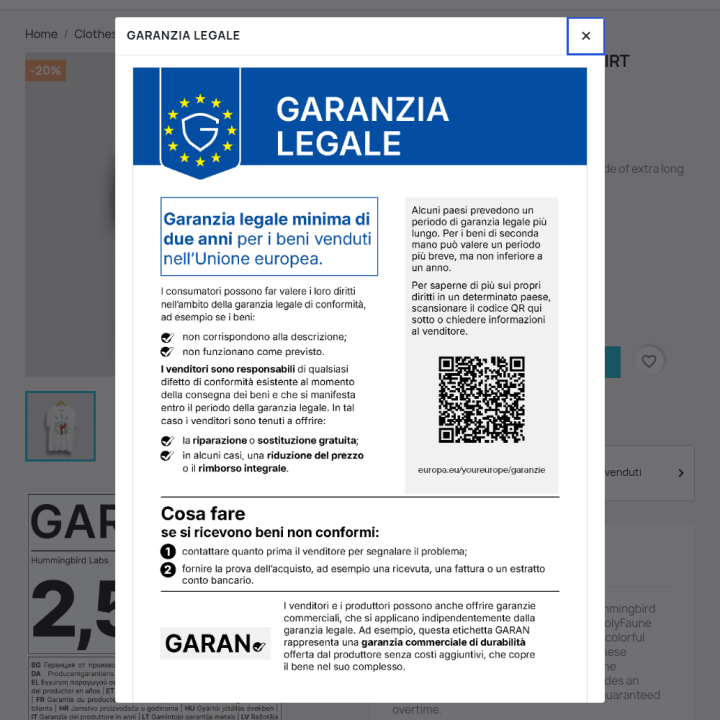 L'avviso ufficiale si apre con un clic