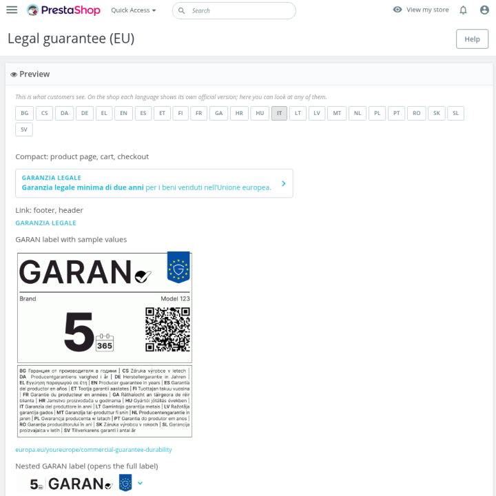 Back office: anteprima nelle 24 lingue