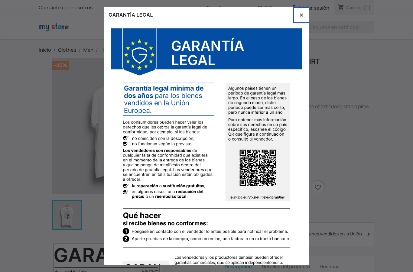 El aviso completo abierto en una ventana