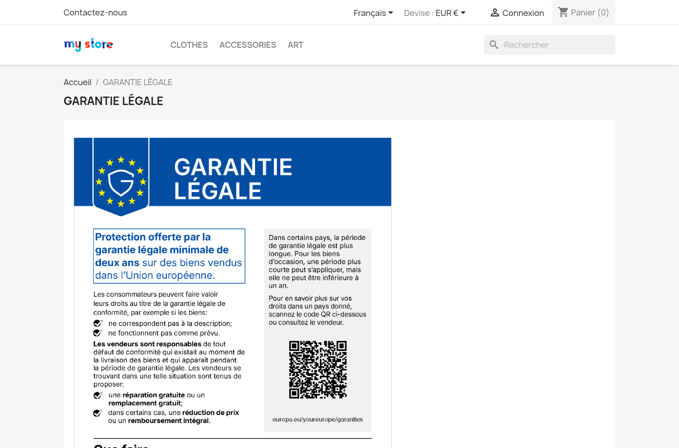 Page dédiée