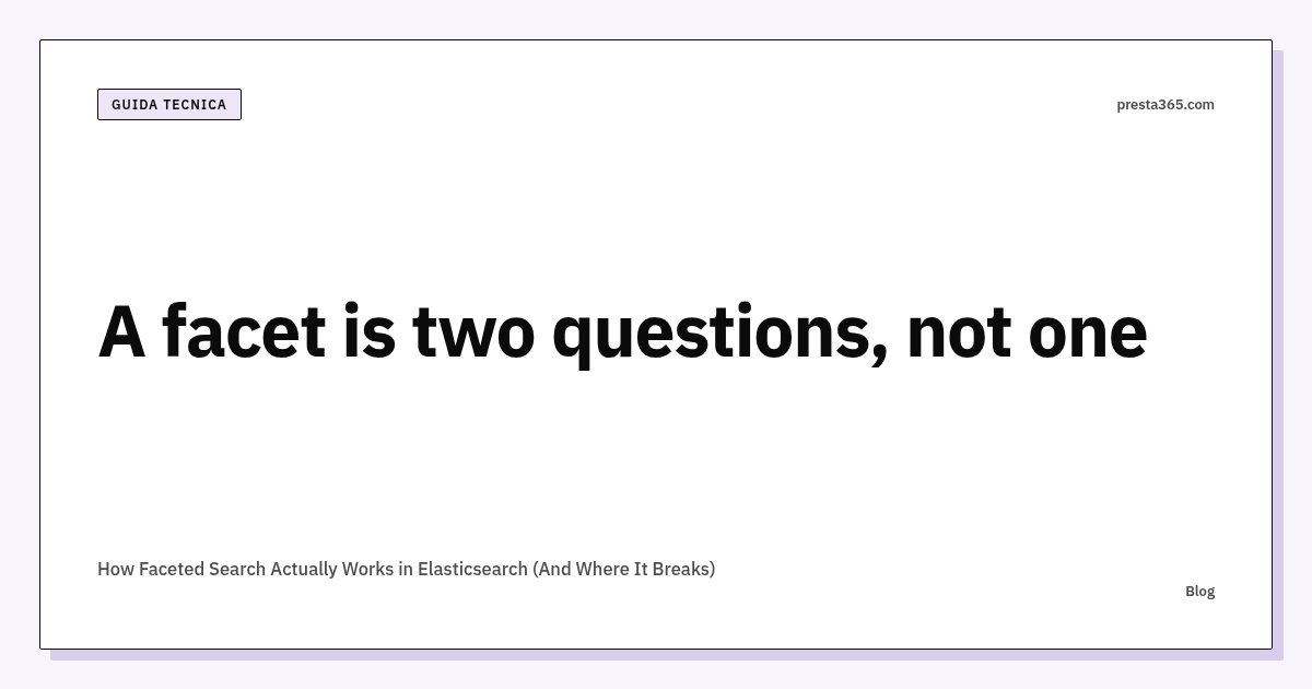 Wie facettierte Suche in Elasticsearch wirklich funktioniert (und wo sie scheitert)