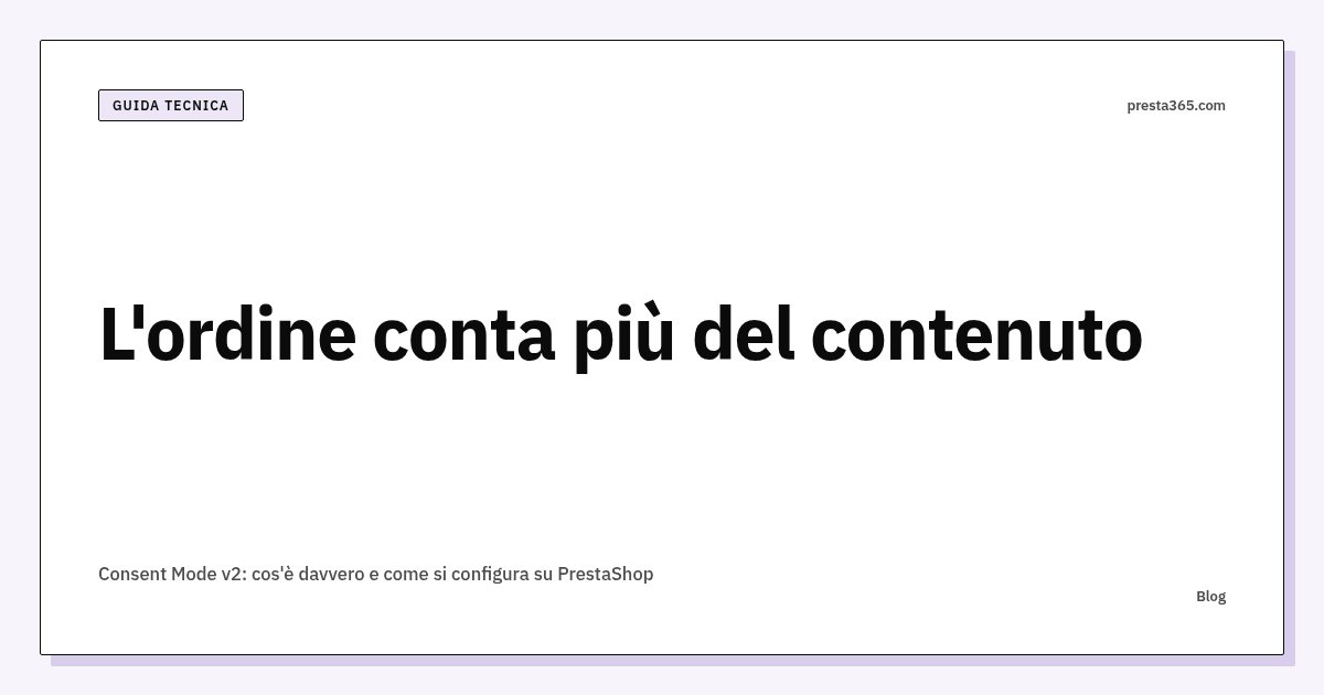 Consent Mode v2 in PrestaShop einrichten: die Signale in der richtigen Reihenfolge